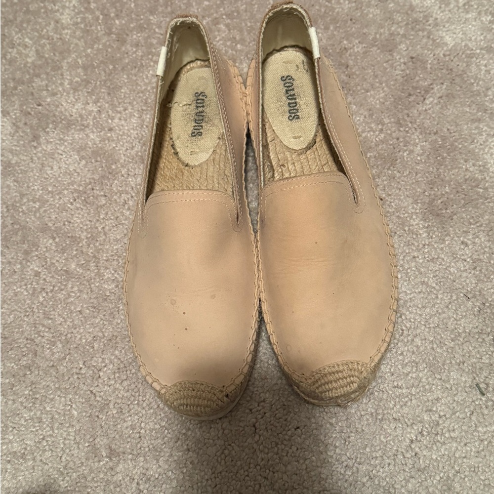 Soludos Espadrille Smoking Slipper - Tan Leather